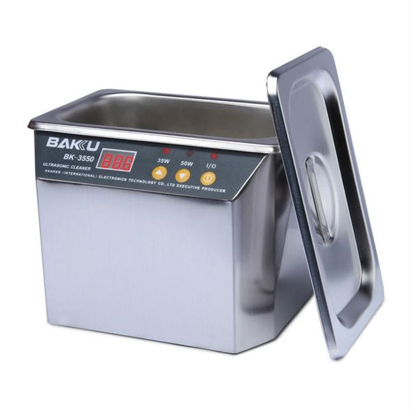 

baku bk-3550 35w 50w adjustable 08l lcd display ultrasonic cleaner ac 220v eu plug