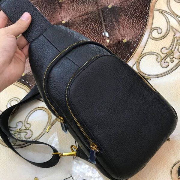

fashion men's shoulder bags men's crossbody bag trend men's waist bag wallet popular card bag leather zipper multi function h