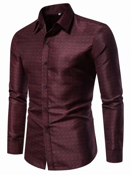 

men allover print shirt 505j#, White;black