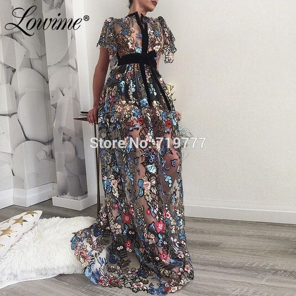

sequin printed celebrity party dresses formal special occasion evening dress 2019 custom short sleeves prom gowns1, White;black