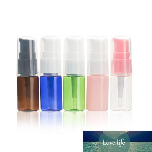 10ml portátil garrafa reutilizável plástico Make Up vazios garrafas de loção bomba da amostra Cosmetic Container for Travel