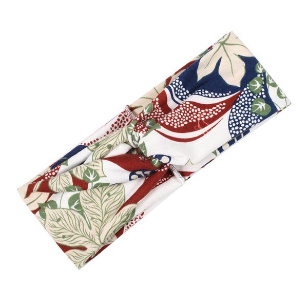 

korean multicolor tie dye printing headbands twist cross headband sport yoga turban headbands wide elastic headwear accessories q wmtiyo