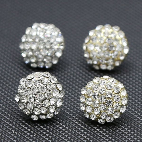 

13мм полукруг напыщенные hip hop серег hip hop bling круглые серьги, Golden;silver