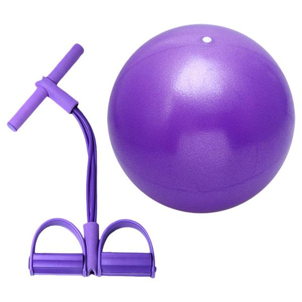 

1pc home fitness pedal leg pulling fitness pedal practical simple silica puller for woman (purple