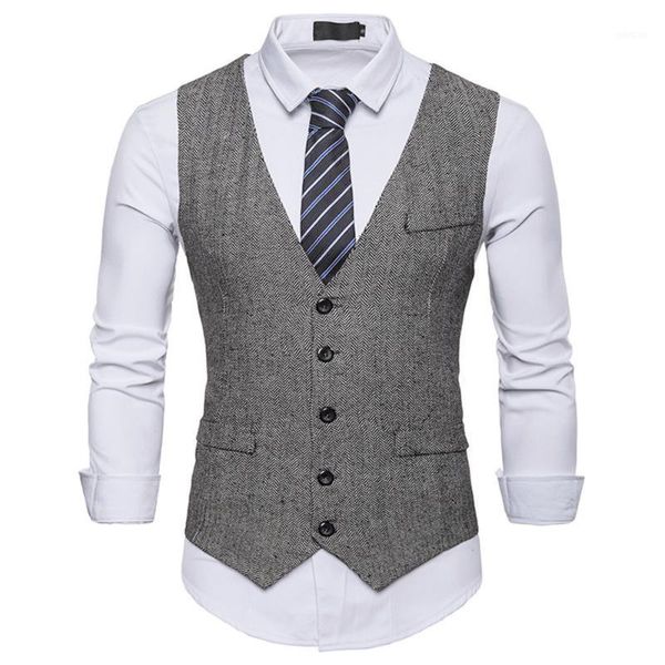

suit vest men formal business casual slim fit groom's wear wedding waistcoat elegant tuxedo chalecos para hombre 1#1, Black;white