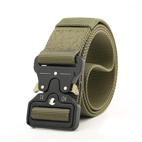 

waist support belt genuine hard metal quick release buckle men tactical army accessories1, Black;gray
