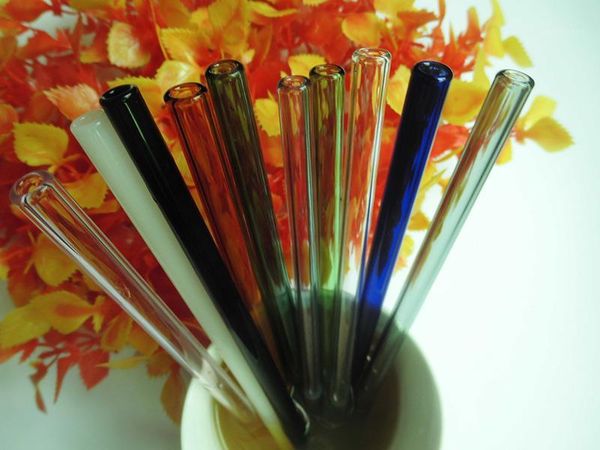 

drinking straws 30pcs/lot quality handmade healthy borosilicate glass straw/glasses straw pipet tubularis snore piece tube hh162711