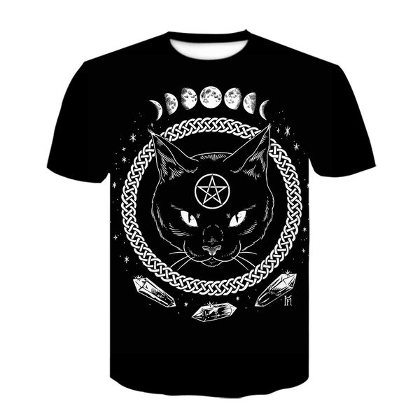 

rainbow lion head classic design female animal summer 3d print shirts harajuku plus size plus size men clothing
