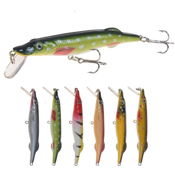 

freshwater floating swimming fishing lure 6colors 6g 8.5cm minnow swimbaits lifelike fish slender body walkdog bait