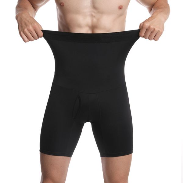 

men tummy control shorts high waist slimming underwear body shaper seamless belly girdle boxer briefs abdomen control pants