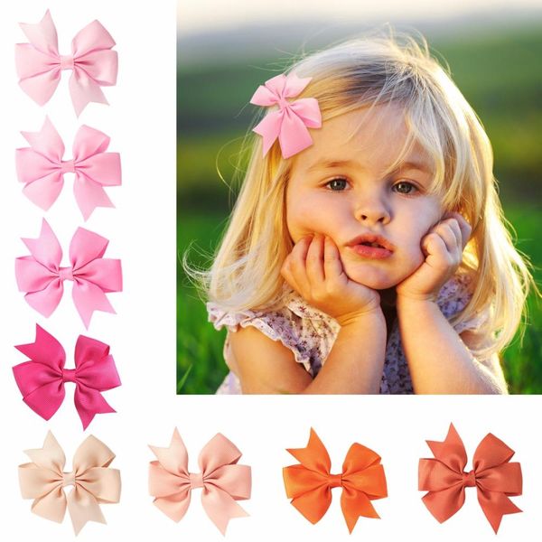 

random color 20pcs set baby girl toddler hair clip bow flower mini barrettes party star kids hairpins hair clip hair accessories bbywsg, Slivery;white