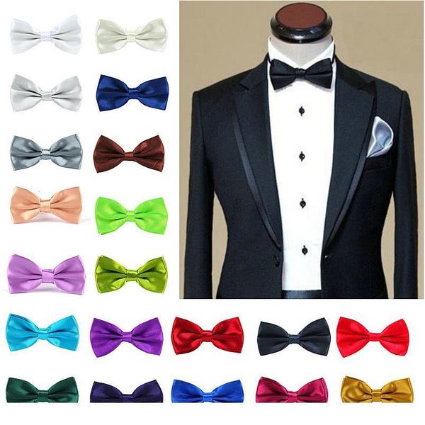 

men bowties solid butterfly bowtie wedding accessories gift bow tie party neckwear classic bowk qylmbx, Black;gray