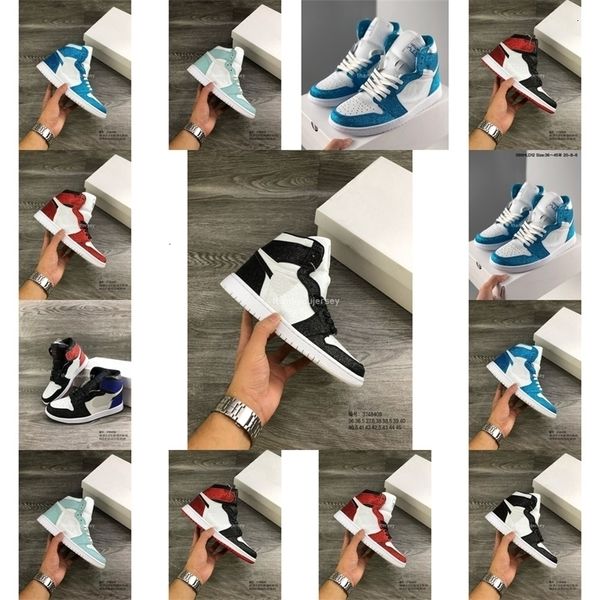 

1s 1 basketball shoes shoe for mens the north pole chicago men surgeon diamond crystallized size eur36-45, Black