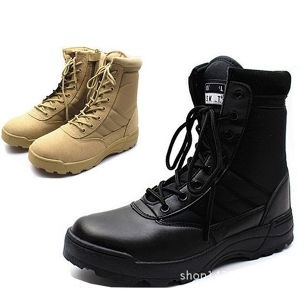 

plus size:36-46 new us military leather for men combat infantry tactical boots askeri bot bots army shoes y200915, Black;brown