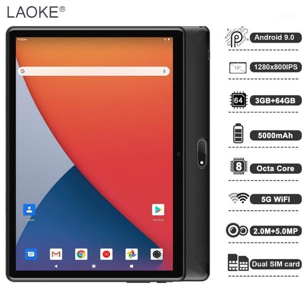 

tablet pc laoke 10 inch android 9 octa core 3gb ram 64gb rom 1280x800 hd screen 5.0mp cameras 4g lte 5g wifi gps facebook1