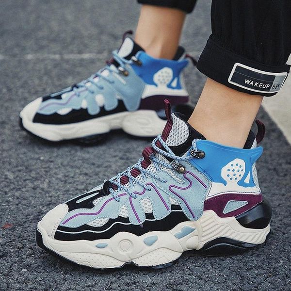 

Shoes Men Sneakers Autumn High Top Chunky Zapatillas Deportivas Hombre Breathable Casual Shoes Tenis Basket Sapato Masculino #2d0q