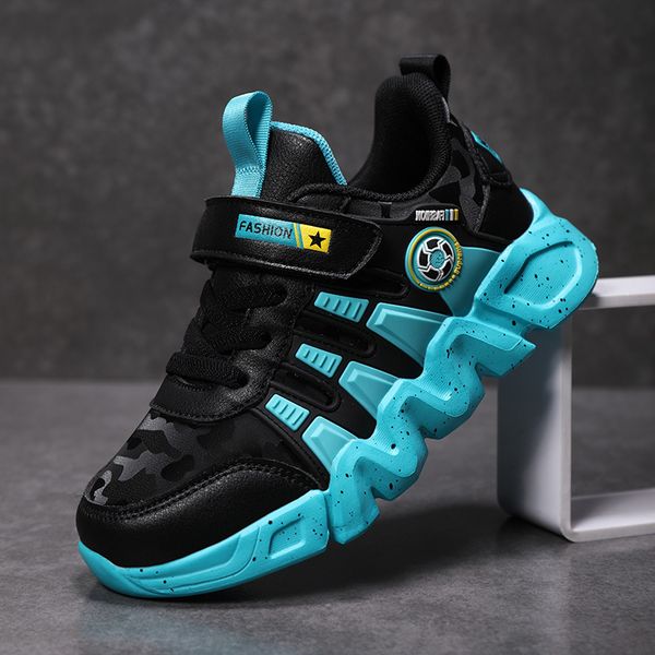 

for kids children casual boys sneakers girls shoes school student trainers footwear sapato infantil, Black;red