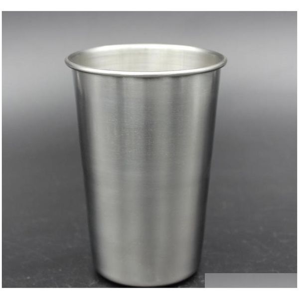 

16oz single wall stainless steel pint glasses beer mug metal cup perfect for travel, outdoor, camping and ever jlltjn sinabag