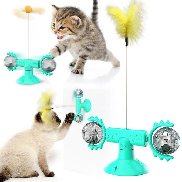 

interactive cat toy cat wand teaser flexible to use pet supply 17.9x8.5cm