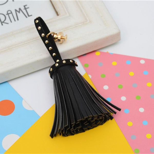 

2pcs imitation suede rivets tassels fringe diy keychain earrings making curtain sewing accessories pendant flowers craft tassel h jllrkw