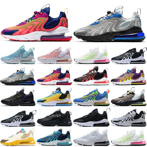 

triple black mens women running shoes travis react bauhaus throwback future bred trainers sports sneakers size 36-45, White;red