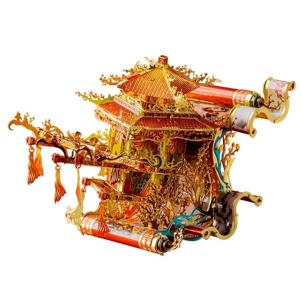

art model mu 3d metal puzzle fairy sedan building model diy 3d laser cut assemble jigsaw toys deskdecoration gift for audit y200421