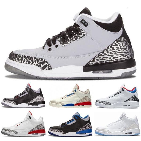 

black new 3 arrival  jumpman multicolor rainbow sports basketball shoes mens trainers 3s designer sneakers us -13