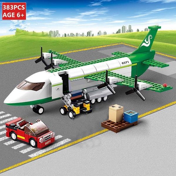 Mini Boyut Şehir Uçak Yapı Taşları Set Hava Otobüs Uçak Blokları Modeli Uçak Uçaklar DIY Rakamlar Tuğla Oyuncaklar Çocuklar Için LJ200928