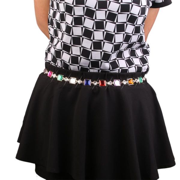

gold colorful beads ladies waist chain/charm belts dress decor women acces, Black;brown