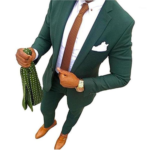 

men suits slim fit notch lapel man green groom tuxedos wedding/prom 2 pieces ( jacket+pants+tie ) e2501, White;black