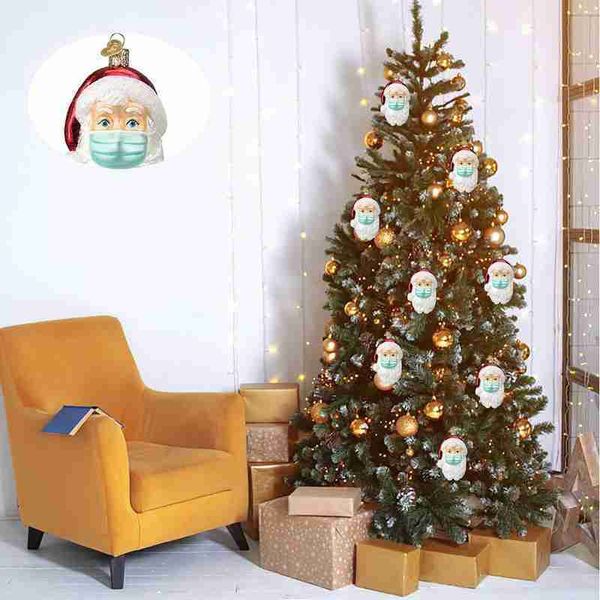 

newchristmas hanging ornament for household personalized exquisite new year decorations santa claus head pendant