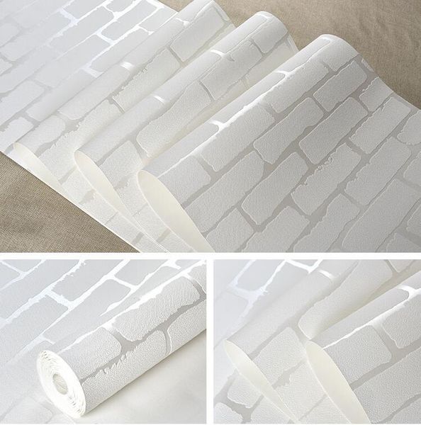 Papel de parede não tecido de tijolo 3D papel de parede retro auto adesivo papel de parede para a decoração home sala de estar quarto decor3m-10m 201009