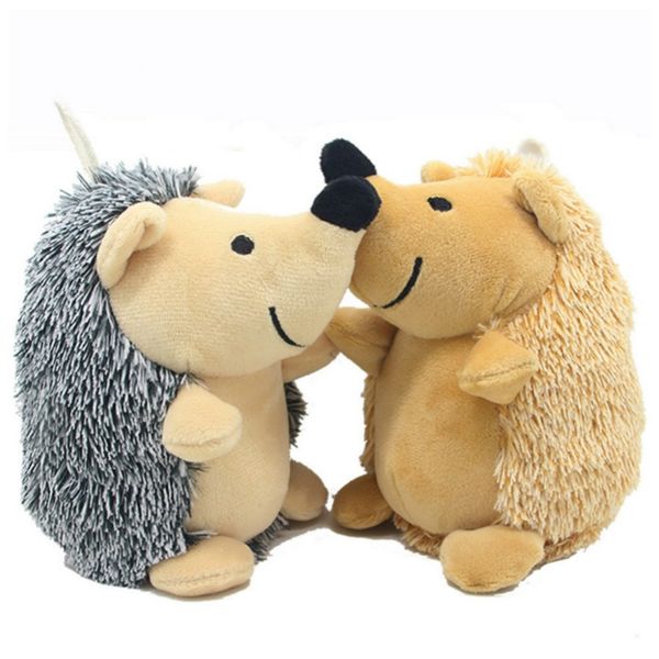 

dog chew toy lovely cartoon animals hedgehog shaped pet bite squeak plush toys fleece puppy molar toys