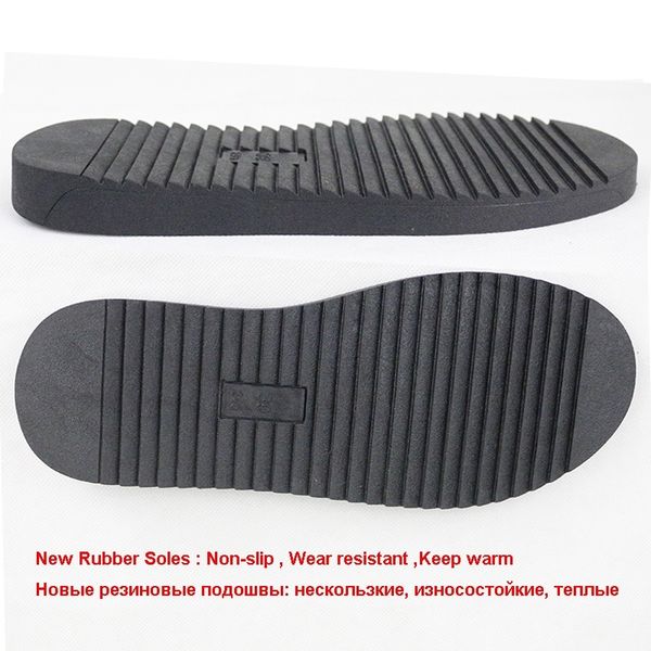 

new fashion big fox fur woman snow lady winter genuine cowhide leather mid-calf warm women boots shoes y200115, Black