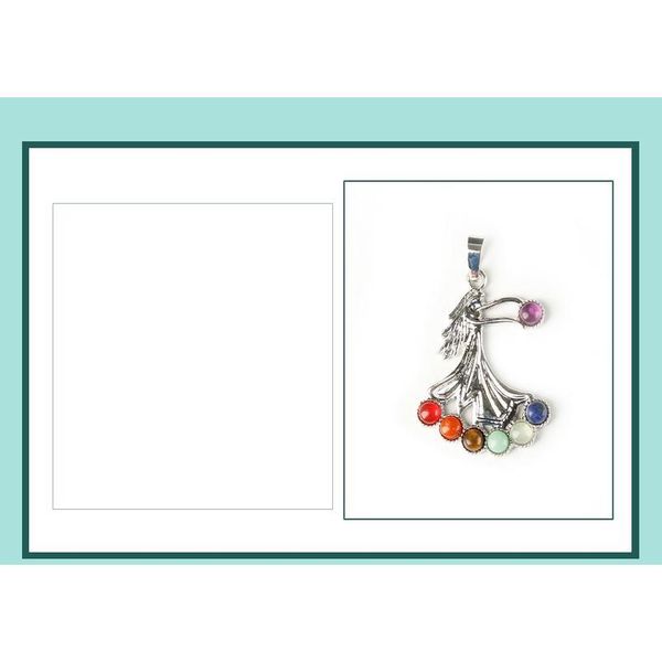 

1pc stylish colourful natural pendant jewelry pendant necklace seven chakras healing crystals send girlfriend qylrjj, Black