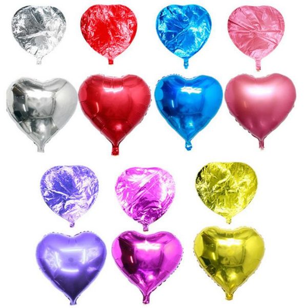 Coração amor balloons ar alumínio folha balão festa de aniversário balloons casamento festival decorações dia dos namorados dia suprimentos dw6354
