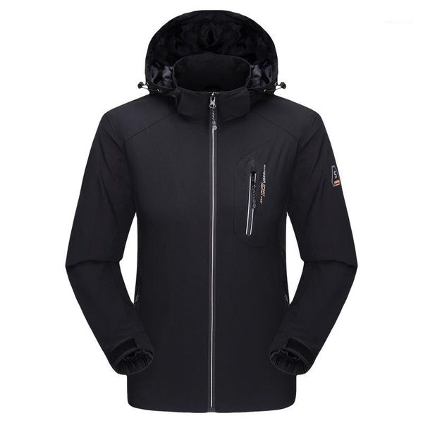 

men's softshell jacket windser waterproof hiking jackets outdoor autumn camping cargo hooded casual coat1 jackets&hoodies, Blue;black
