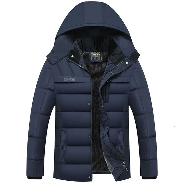 

2020 black jacket men thick parkas casual jackets windproof warm winter coat mens hooded fleece male outwear