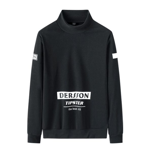 

2021 new men turtleneck harajuku hoodies mens slim fit streetwear sweatshirts korean hoodie hip hop black clothes male clothing 4xl okra