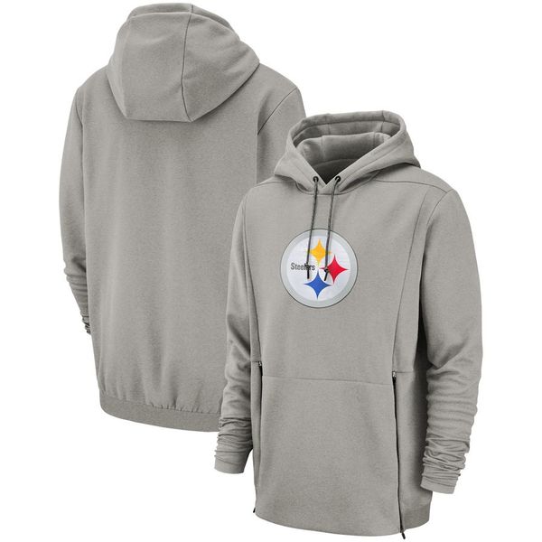 

men women youth pittsburgh steelers hoodie city sideline impact lockup performance pullover sideline nfl therma pullover hoodie, Blue;black