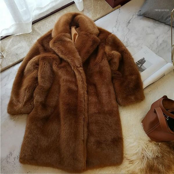 

2019 new fur coat for women winter natural sheep shearing full pelt thick warm coat long fur jacket1, Black