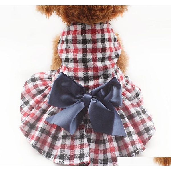 

fashion plaid dog dresses princess dress for dogs 6071062 puppy clothes supplies xs s m l xl 2drye