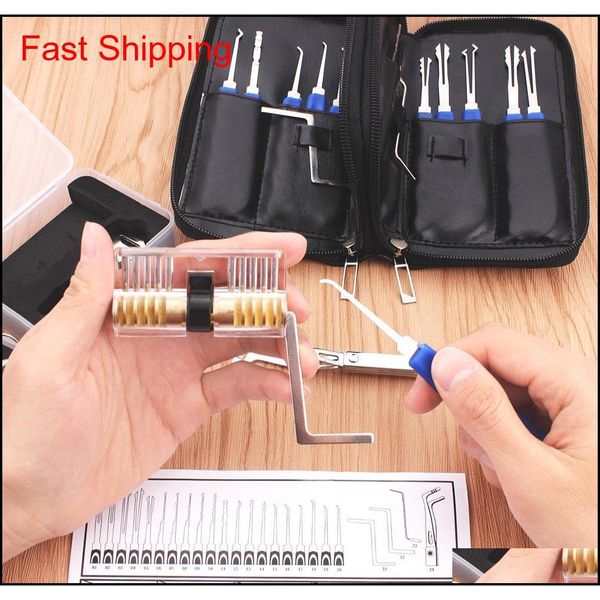 

locksmith practice tools sets 24pcs with 2 transparent crystal lock instructions of tools stainless ste qylubn bdenet