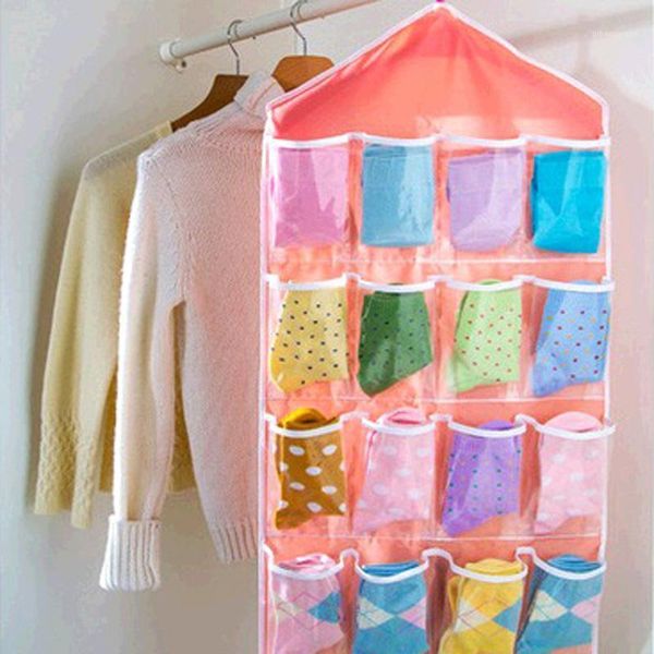 

16 pocket clear over door hanging bag shoe rack hanger storage organizer cool us1
