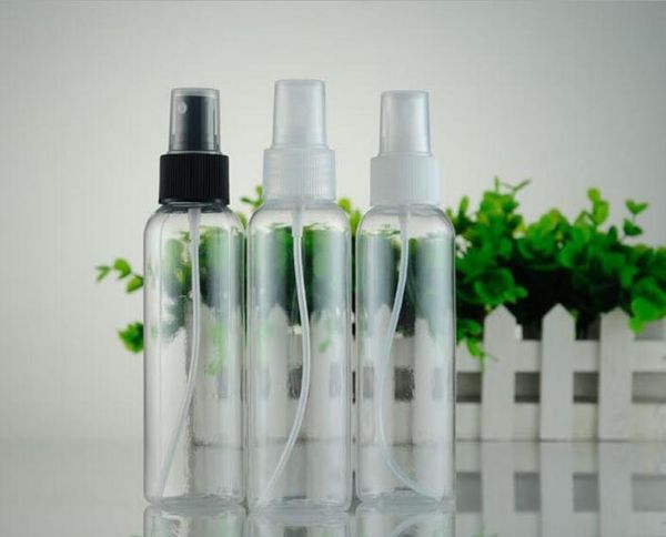 

ale quaity empty transparent 100ml/120ml spray bottle white watering can pet plastic vials cosmetic bbyfub sweet07