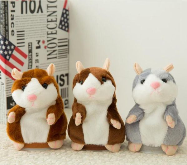 

talking hamster mouse pet plush toy cute speak sound record hamster talking record mouse stuffed plush animal kids toy 200pcs