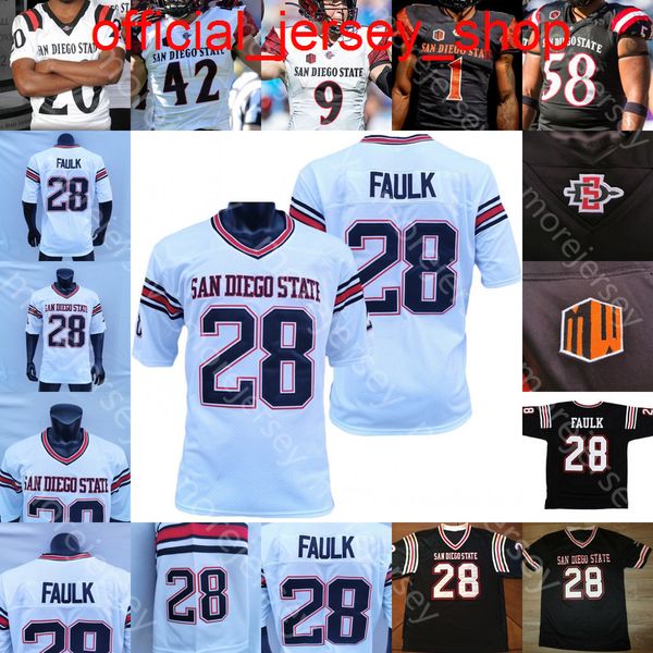 San Diego State Aztecs Fußballtrikot NCAA College Marshall Faulk Williams Jordon Brookshire Greg Bell Bellinger McMorris Johnson Hawkins