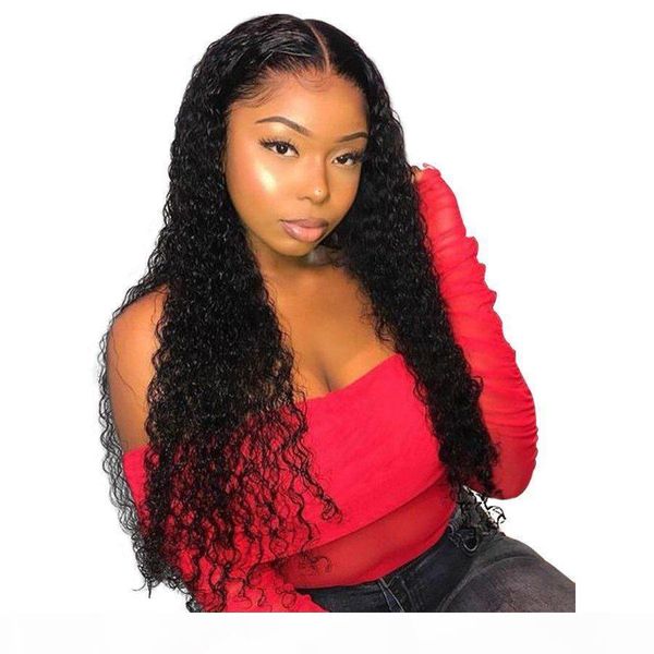 

brazilian curly human hair wig glueless full lace human hair wig with baby hair pre plucked lace front wigs 130% density, Black;brown