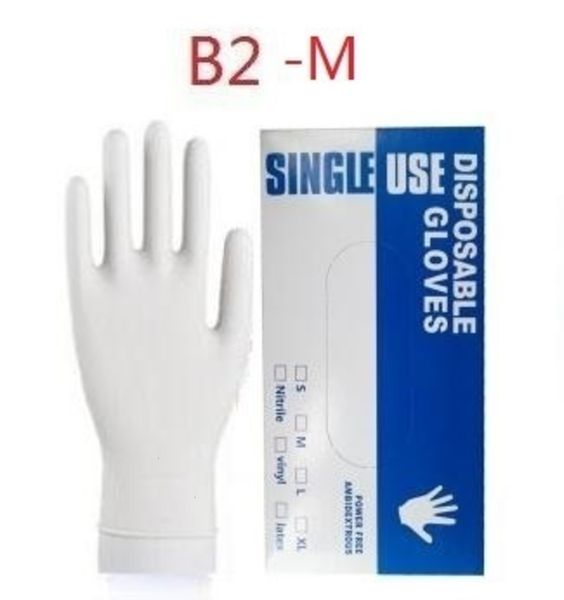 

glove protective nitrile latex 100pcs/lot disposable gloves rubber pvc safet 3io51