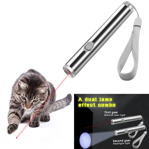 

funny pet laser pointer cat toy led light pen chaser toys interactive kitten cat playing training toys for cats multi bbyjpw